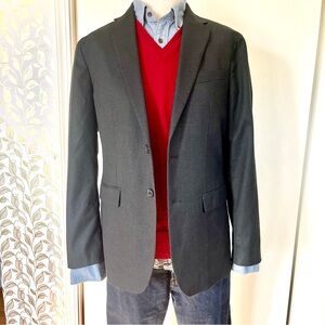 Banana Republic Men’s Sport Coat Slim Fit Dark Gray, Lined Size 38R